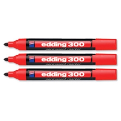 300 Permanent Marker 2.5-3mm Black [Pack